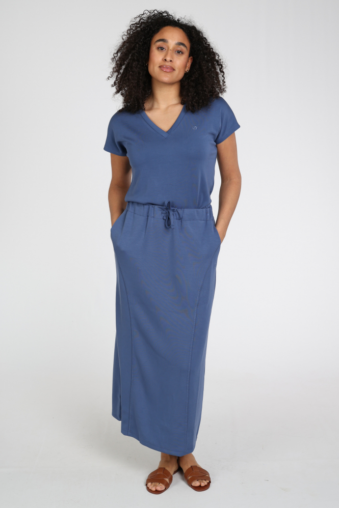 Aimée the label noella Rok recht lang Blauw