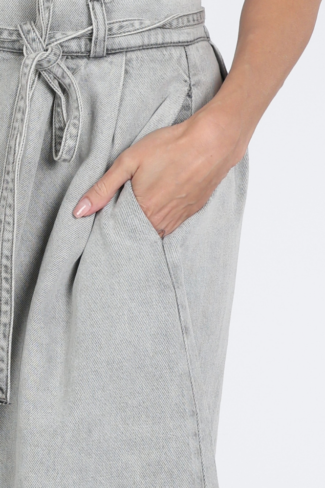 WithBlack WBLPENELOPE Rok recht lang Grijs