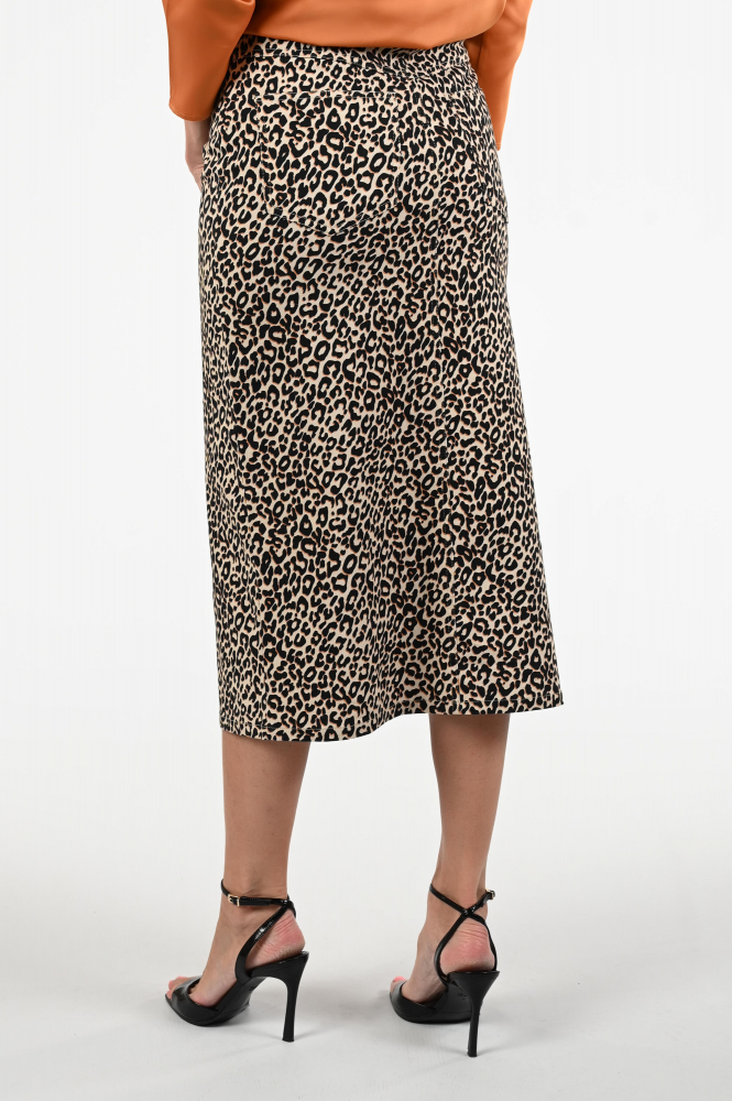 KYRA Jennah-s25 Rok recht lang Beige