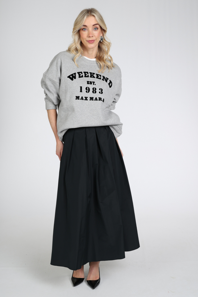 MaxMara Curvato mm10197 Rok wijd lang Zwart