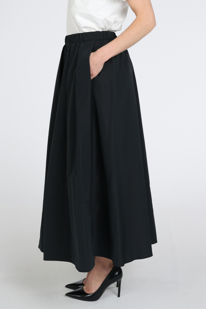 MaxMara Curvato mm10197 Rok wijd lang Zwart