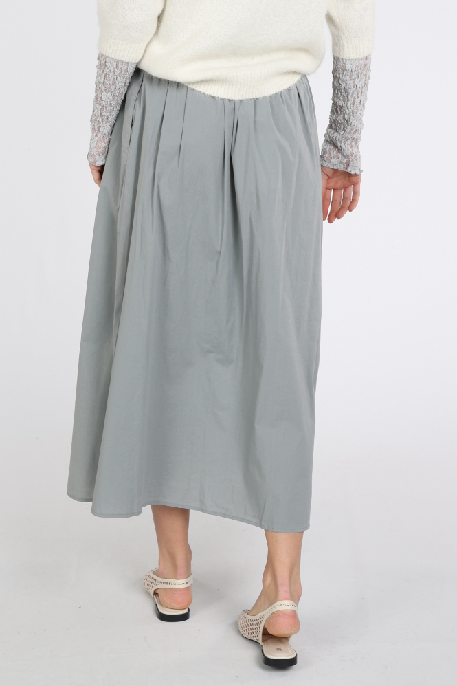 Penn & Ink S26Z837 Rok wijd lang Grijs