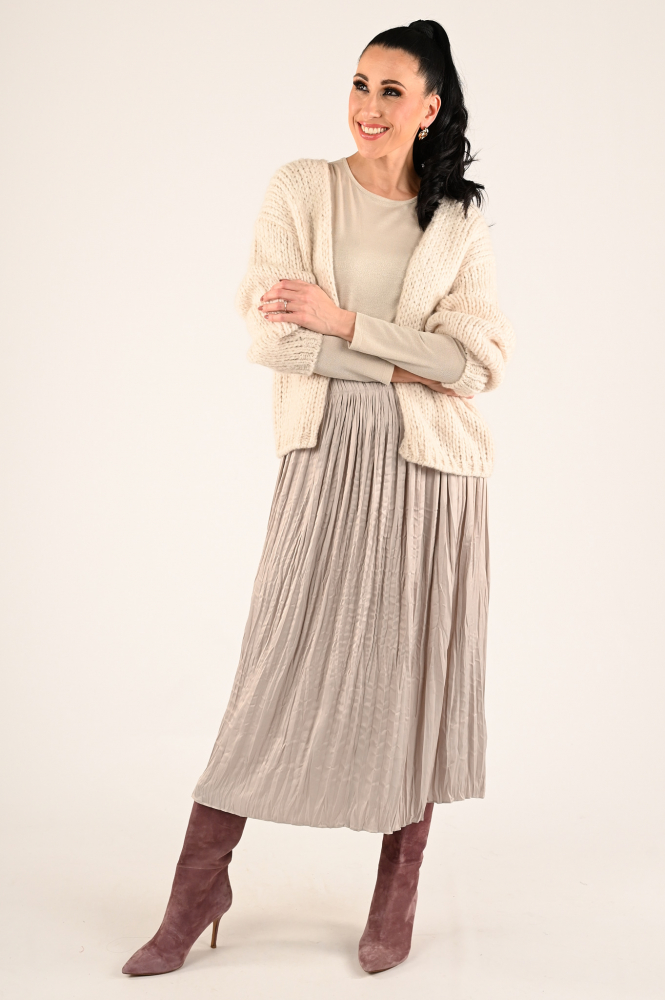 Oui 88975 Rok wijd lang Beige