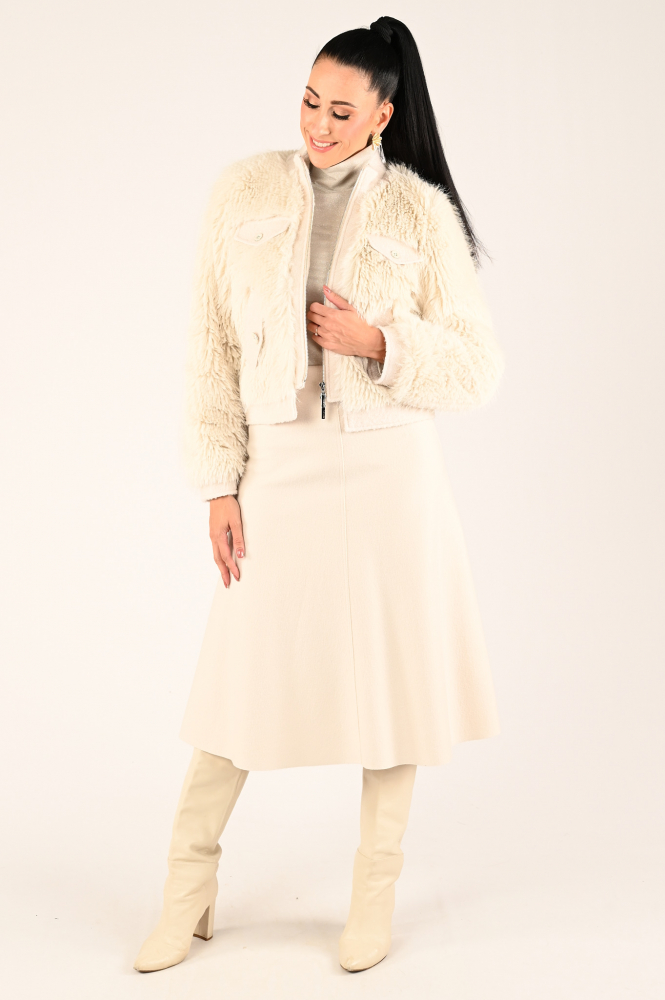 Marc Cain XC 71.36 J60 Rok wijd lang Beige