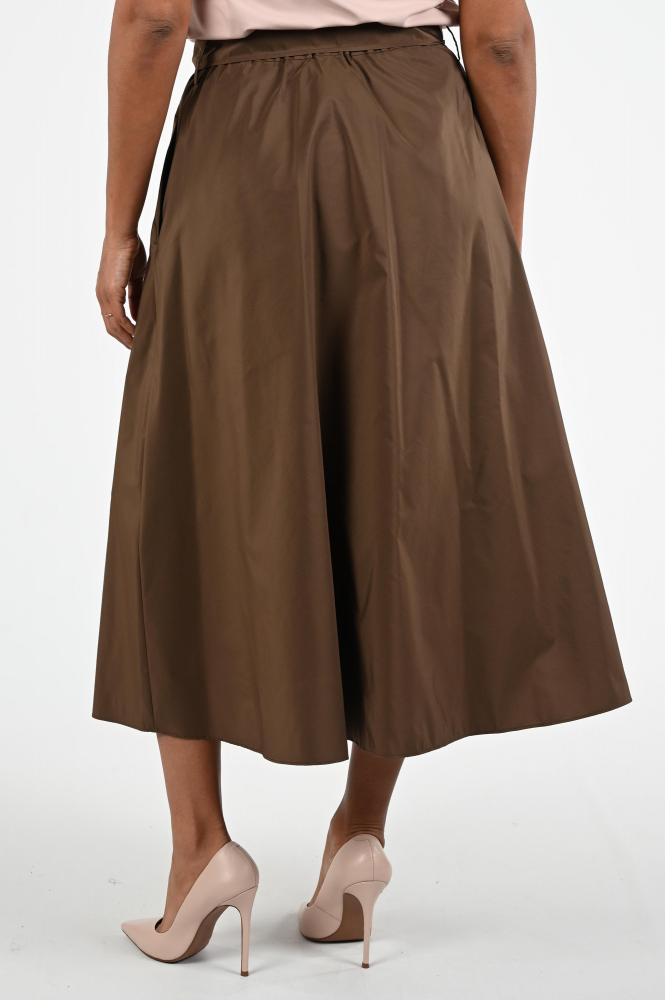 MaxMara Zarda mm10197 Rok wijd lang Bruin