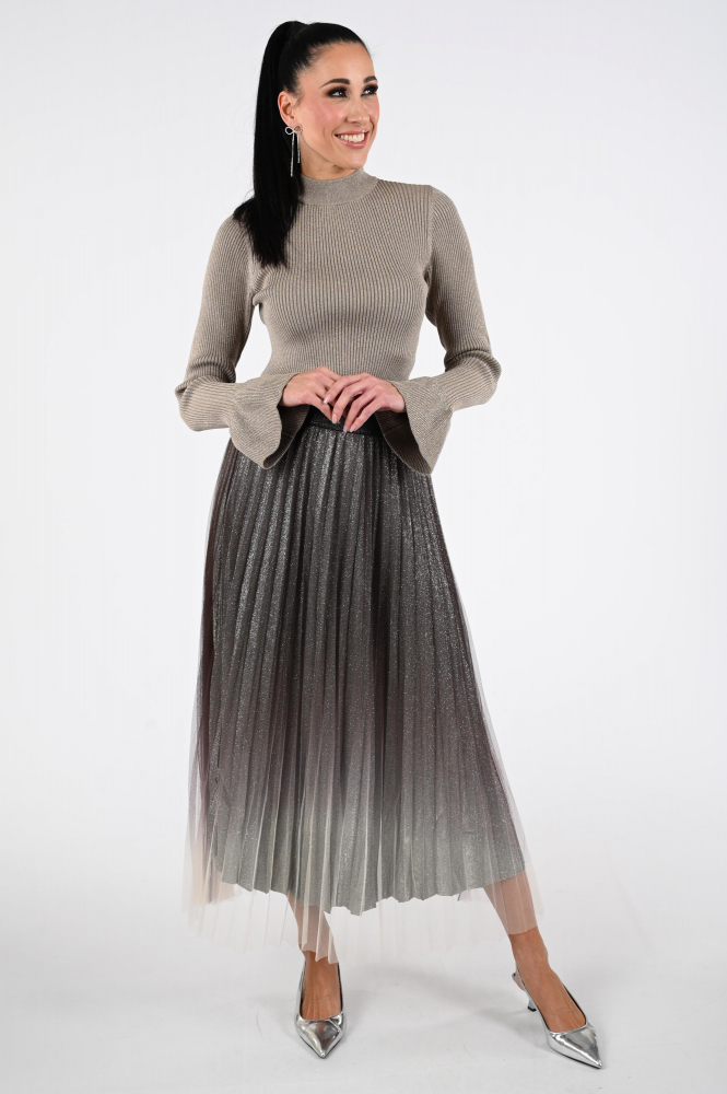 Co'couture 34211 Rok wijd lang Bruin