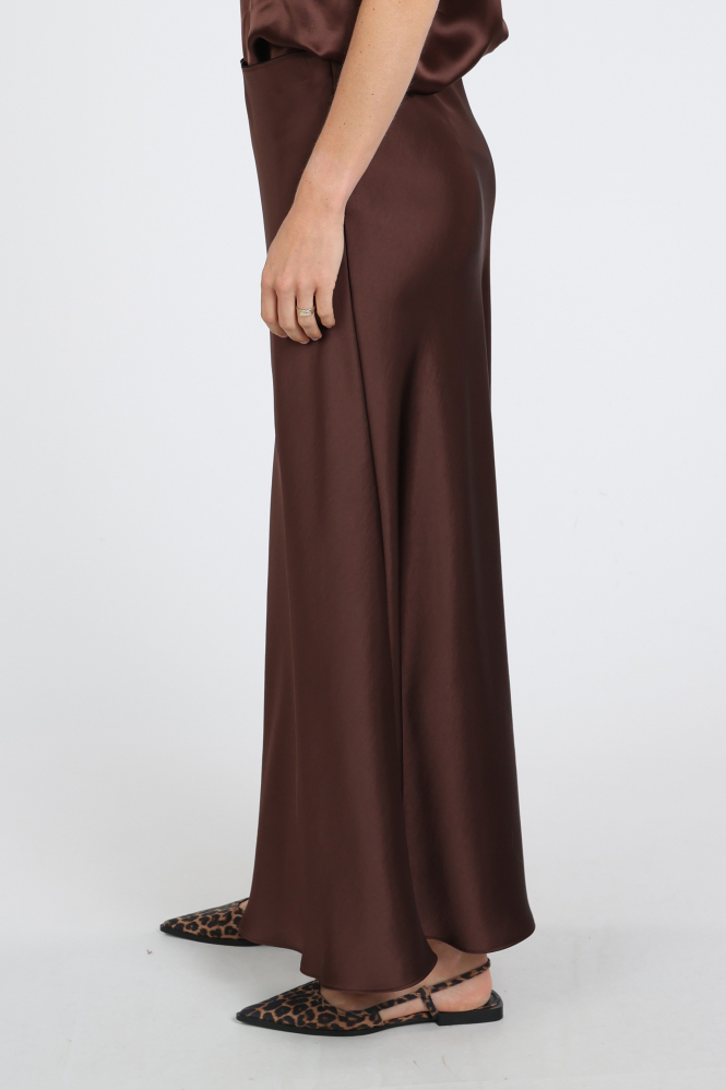 Luisa Cerano 548343-3777 Rok wijd lang Bruin