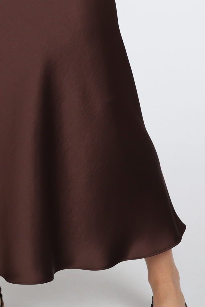 Luisa Cerano 548343-3777 Rok wijd lang Bruin