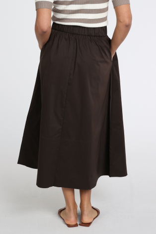 Neo Noir Yara Poplin skirt Bruin
