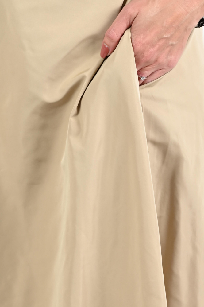 Aimée the label maximus Rok wijd lang Beige