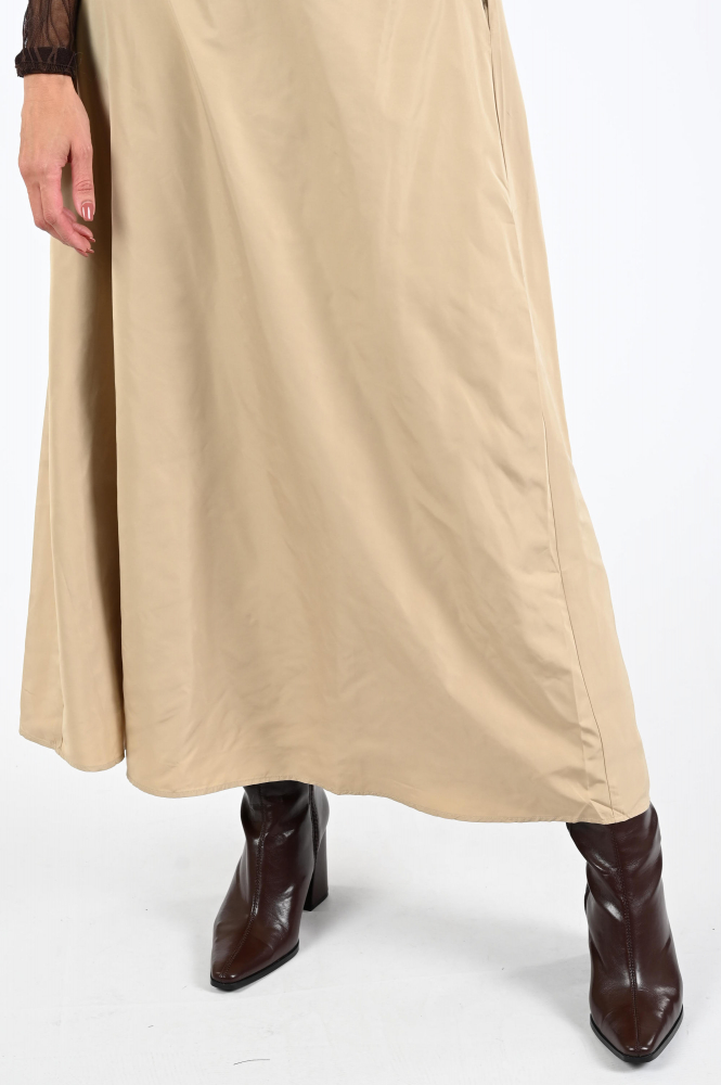 Aimée the label maximus Rok wijd lang Beige