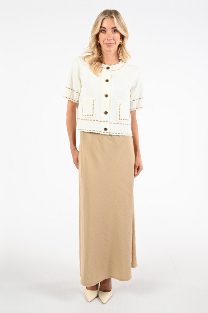 Beaumont BC12060261 Rok wijd lang Beige