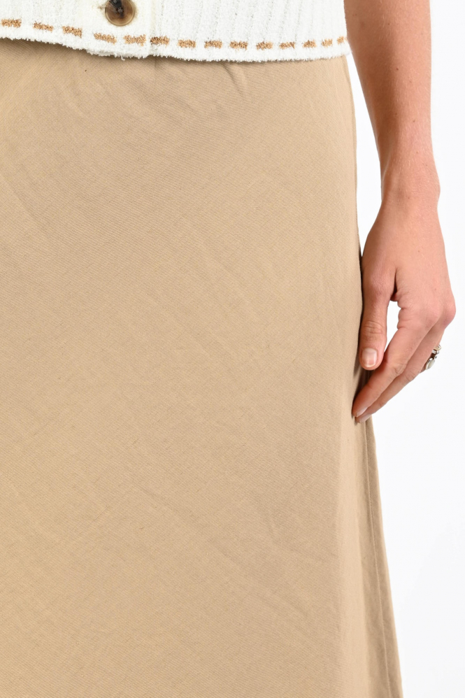 Beaumont BC12060261 Rok wijd lang Beige