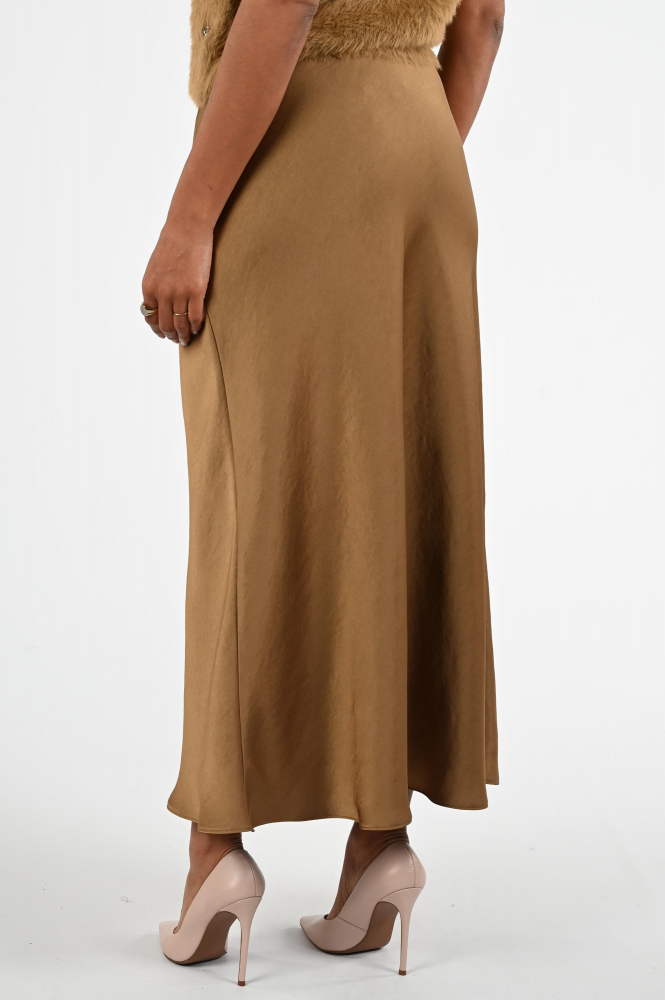 Luisa Cerano 528294-3755 Rok wijd lang Bruin