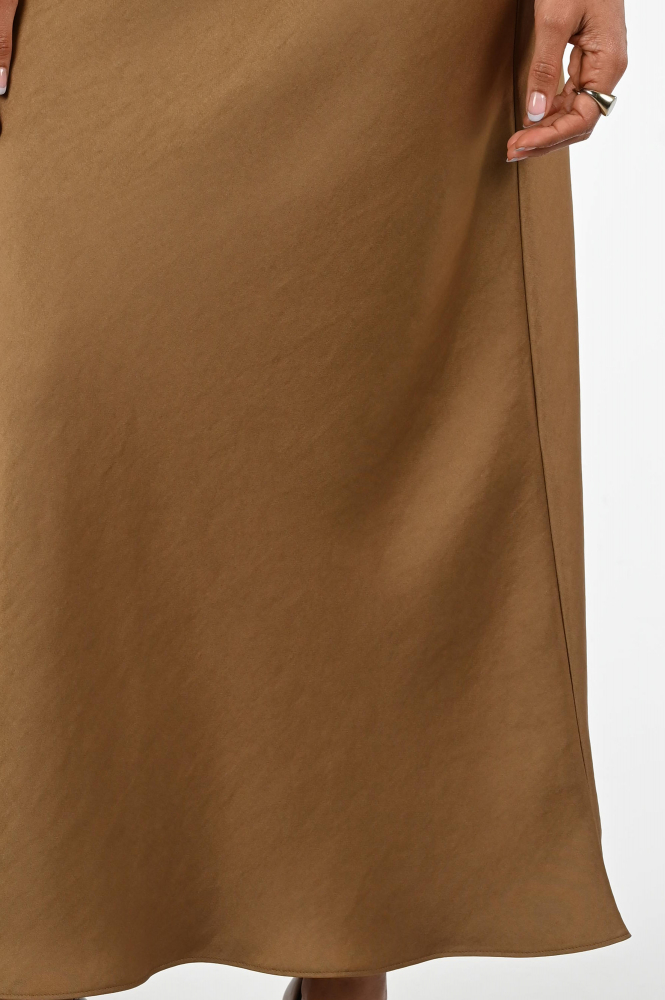 Luisa Cerano 528294-3755 Rok wijd lang Bruin