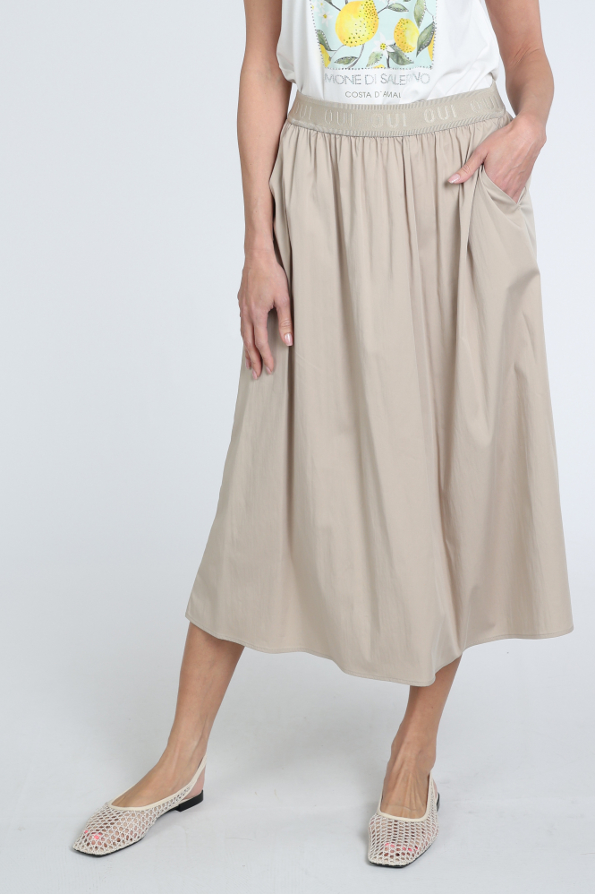 Oui 97301 Rok wijd lang Bruin