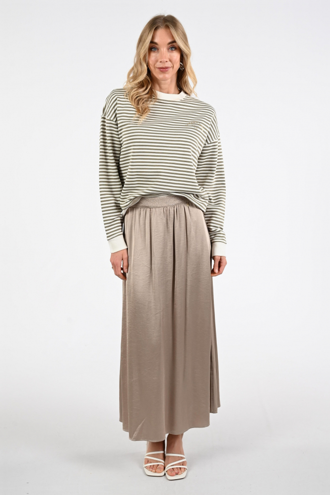 Nukus NKS09075 Rok wijd lang Bruin