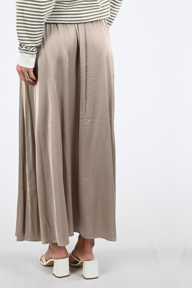 Nukus NKS09075 Rok wijd lang Bruin