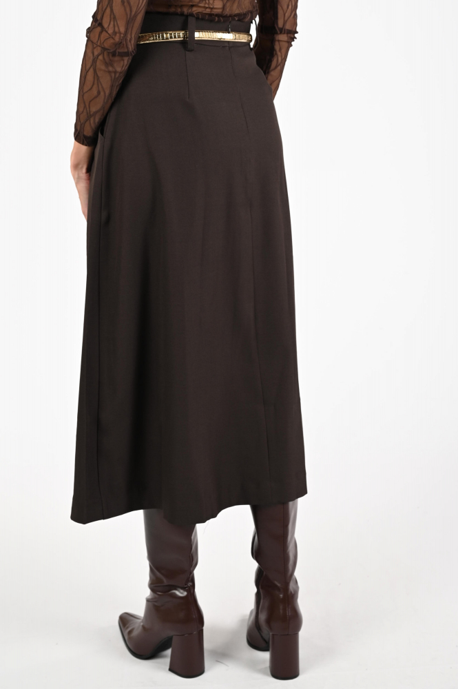 Co'couture 34222 Luna Rok wijd lang Bruin