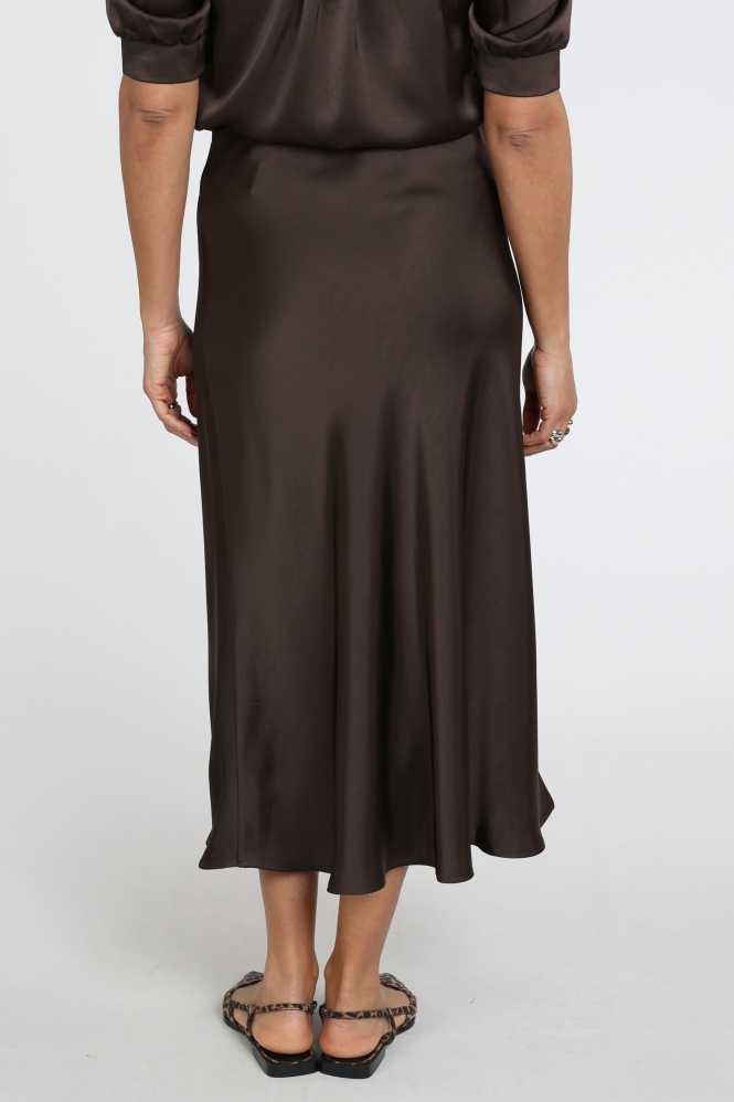Neo Noir Bovary skirt Rok wijd lang Bruin