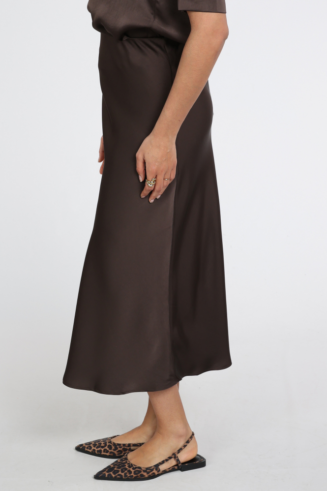 Neo Noir Bovary skirt Rok wijd lang Bruin