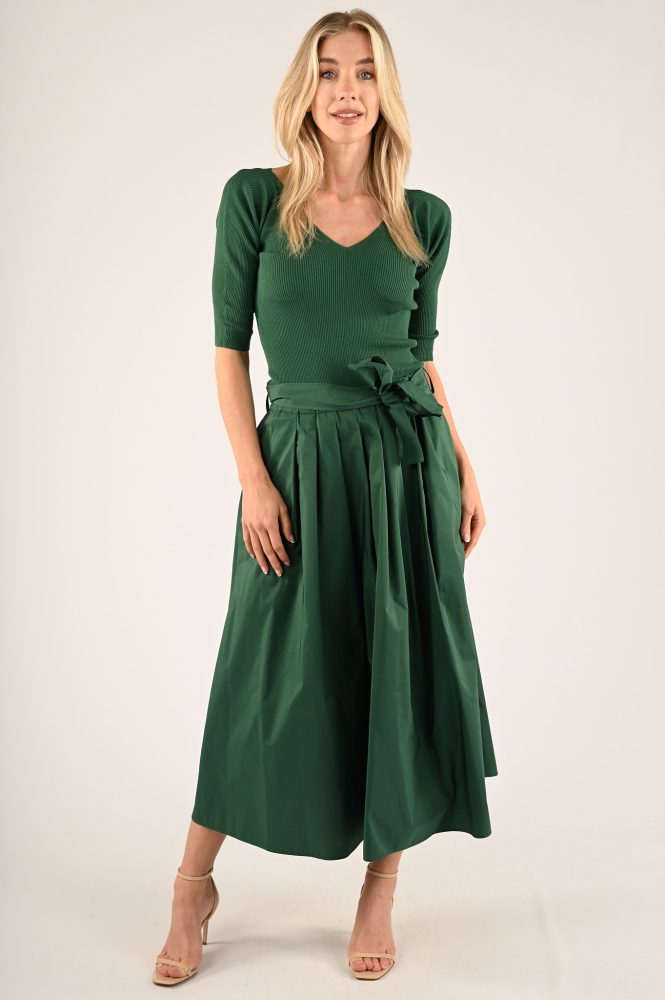 MaxMara zarda Rok wijd lang Groen