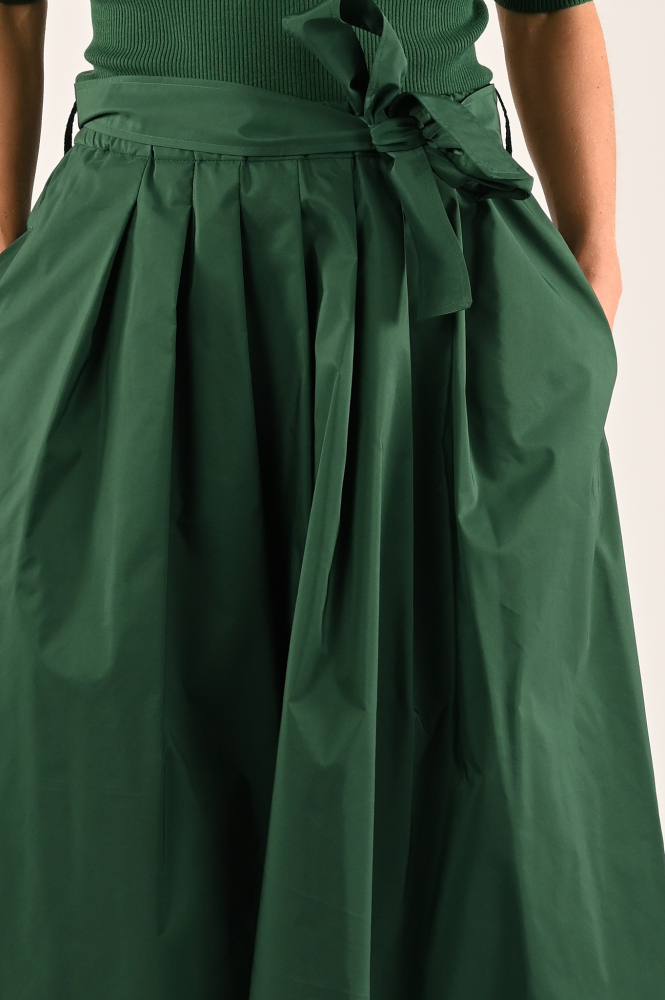 MaxMara zarda Rok wijd lang Groen