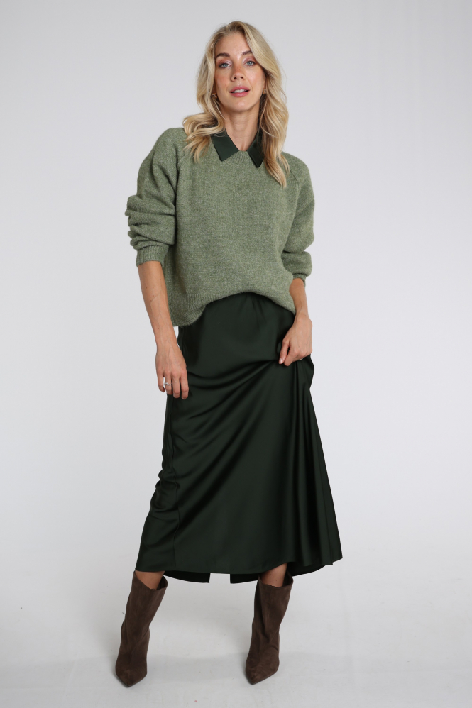 WithBlack 00001200 Rok wijd lang Groen