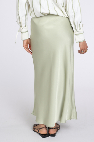 Neo Noir Vicky Heavy Sateen skirt Groen