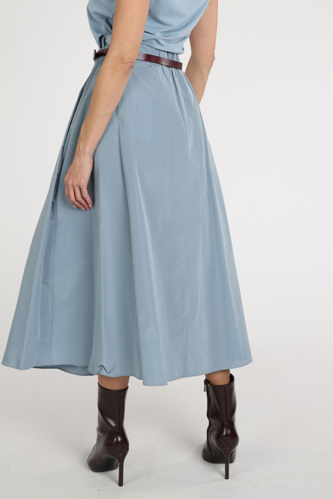 MaxMara formica mm10007 Rok wijd lang Blauw