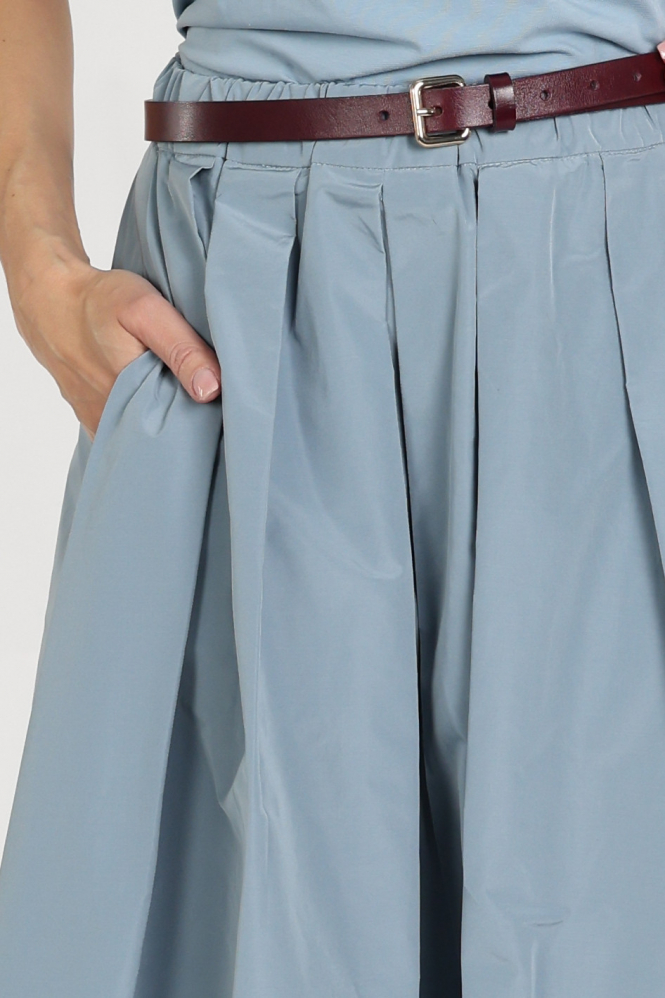 MaxMara formica mm10007 Rok wijd lang Blauw