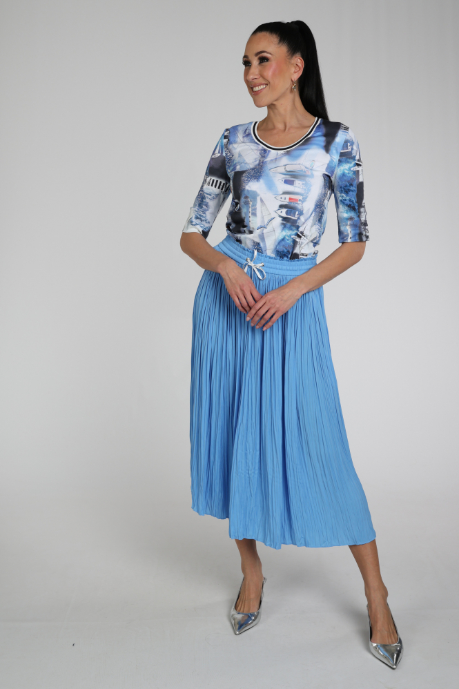 Marc Cain AS 71.09 W39 Rok wijd lang Blauw