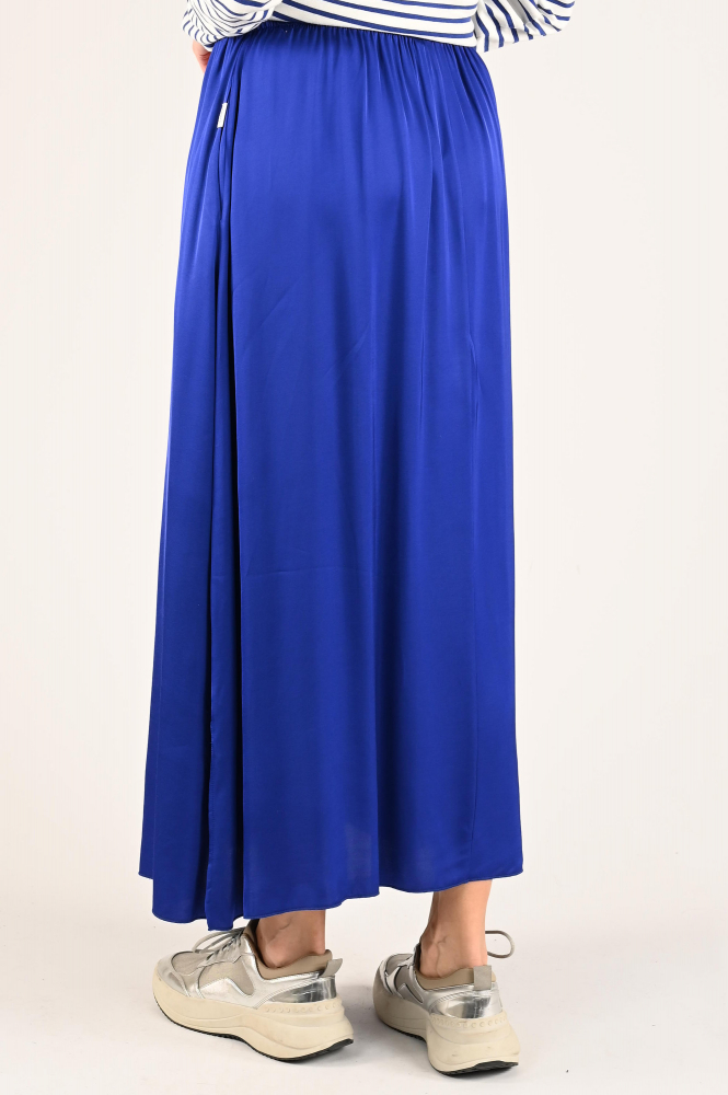 Penn & Ink S25F1612 Rok wijd lang Blauw