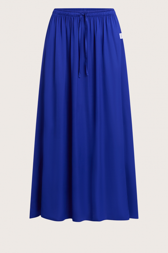 Penn & Ink S25F1612 Rok wijd lang Blauw