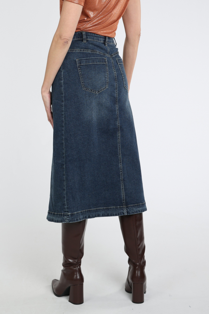 Geisha 66511-10 Rok wijd lang Blauw