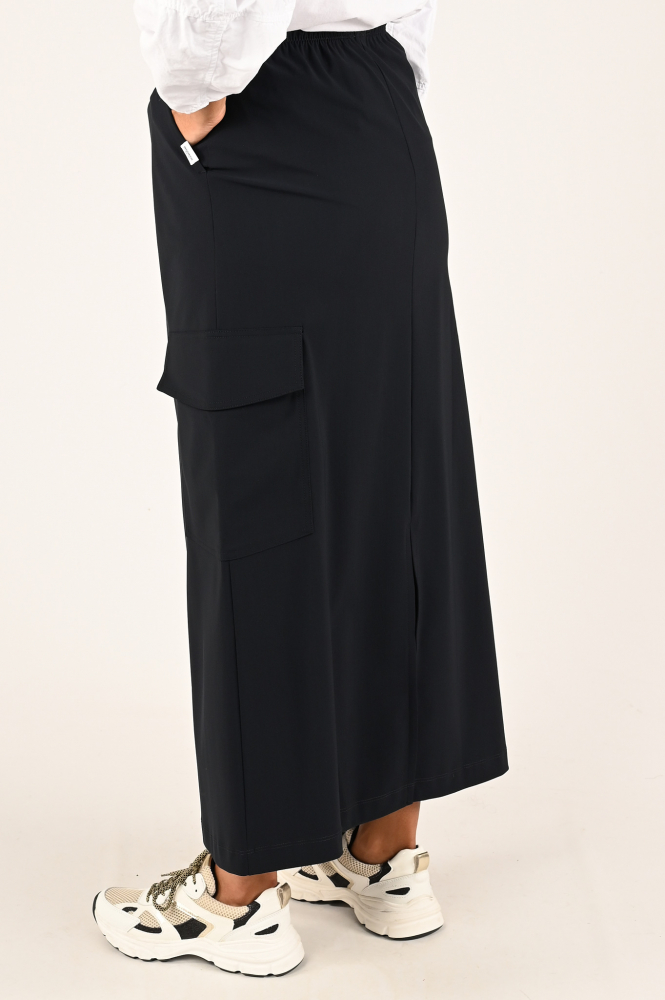 Penn & Ink W24N1540 Rok wijd lang Blauw