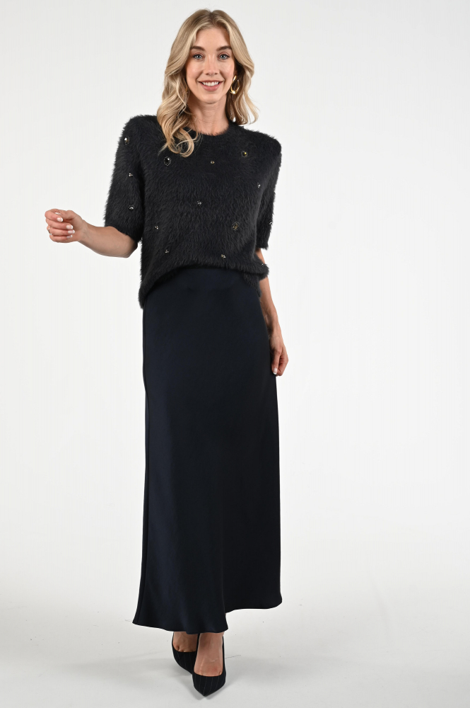 Luisa Cerano 528294-3755 Rok wijd lang Blauw