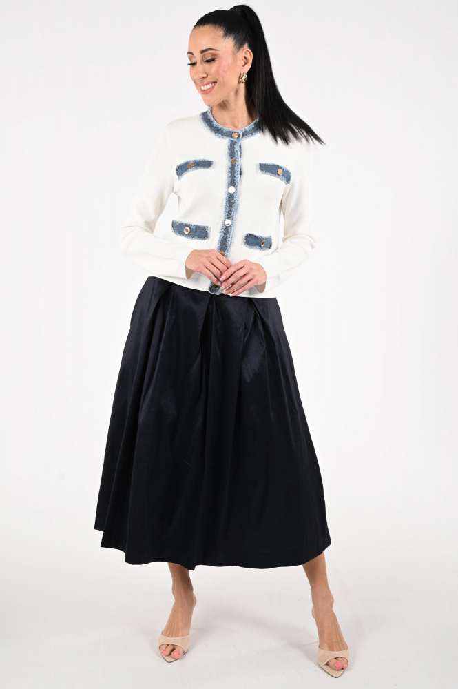 Joseph Ribkoff 261757 Rok wijd lang Blauw