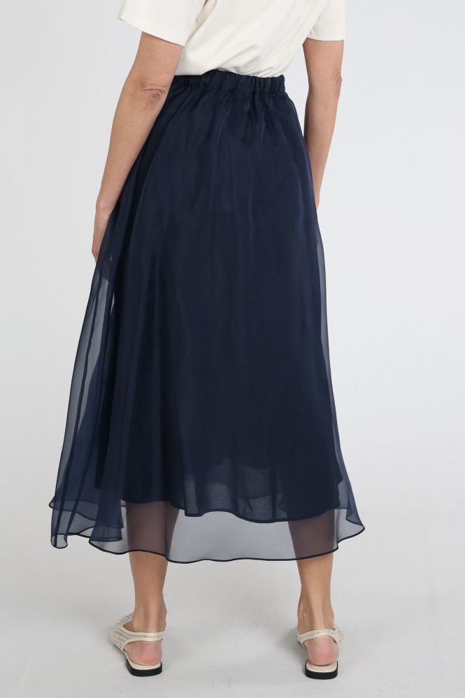 MaxMara visino mm100035 Rok wijd lang Blauw