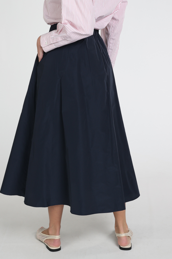 MaxMara formica mm10007 Rok wijd lang Blauw