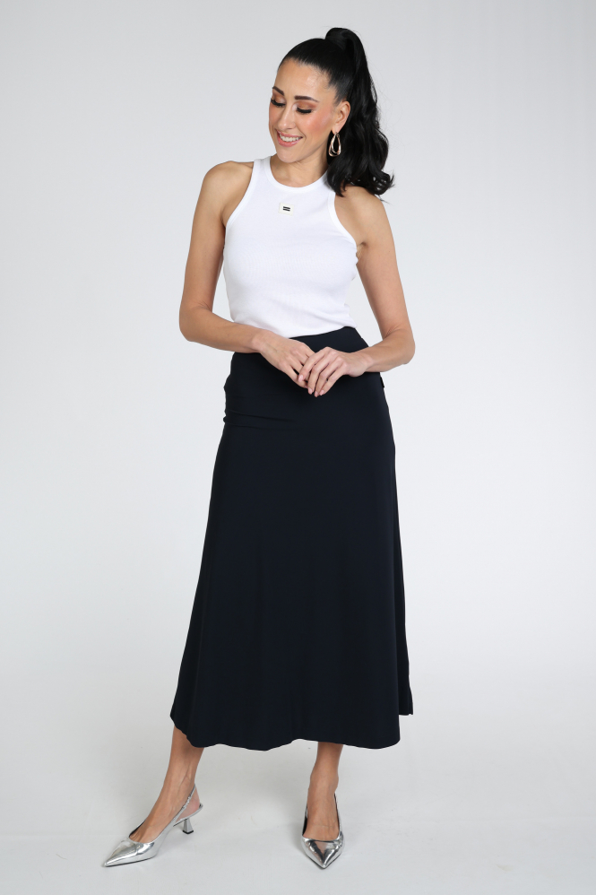 Penn & Ink Anna Rok wijd lang Blauw