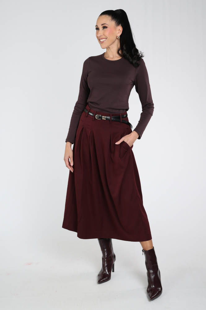 Co'couture 500363 Rok wijd lang Rood