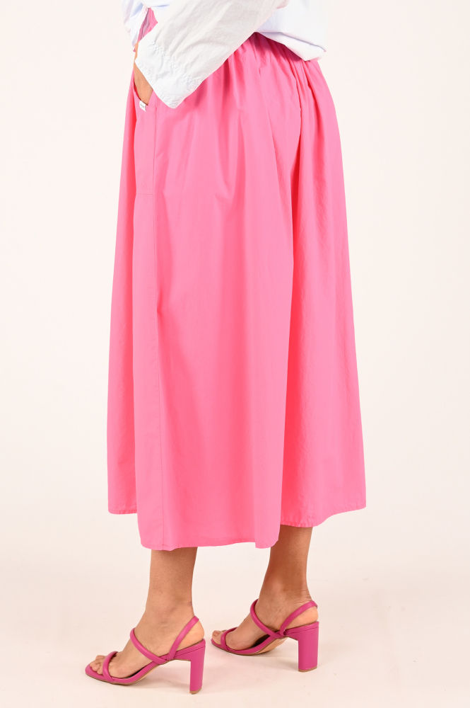 Penn & Ink S24Z622 Rok wijd lang Roze