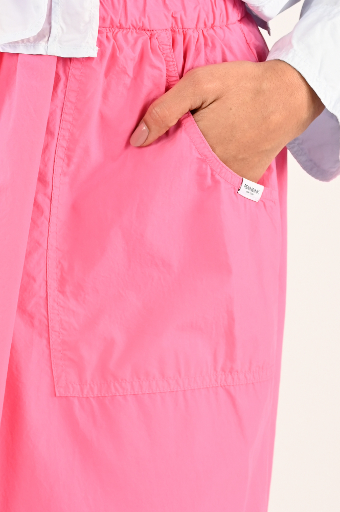 Penn & Ink S24Z622 Rok wijd lang Roze