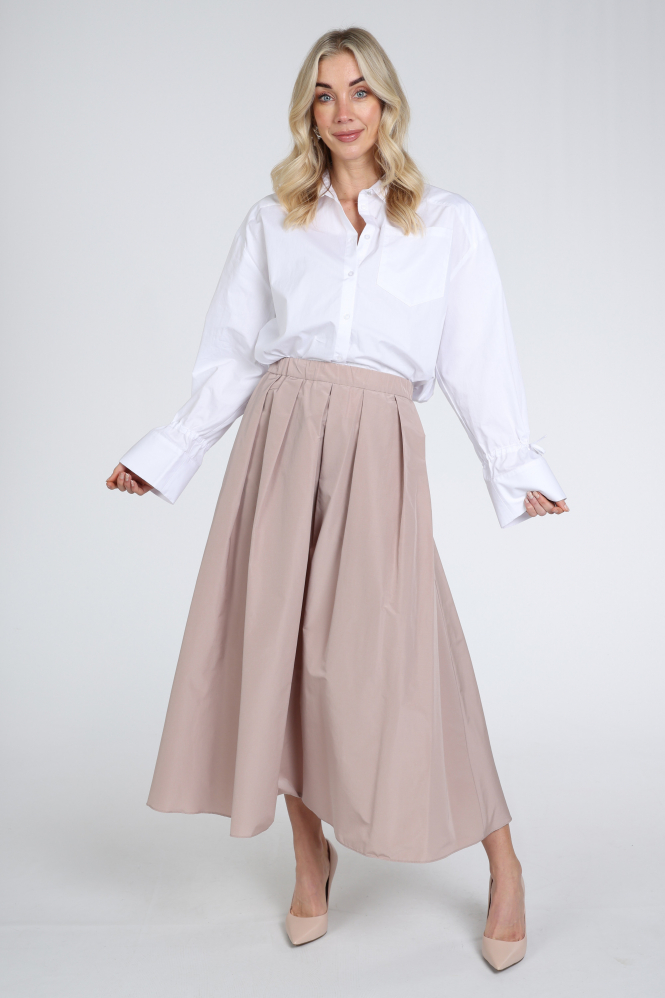 MaxMara Curvato mm10197 Rok wijd lang Roze