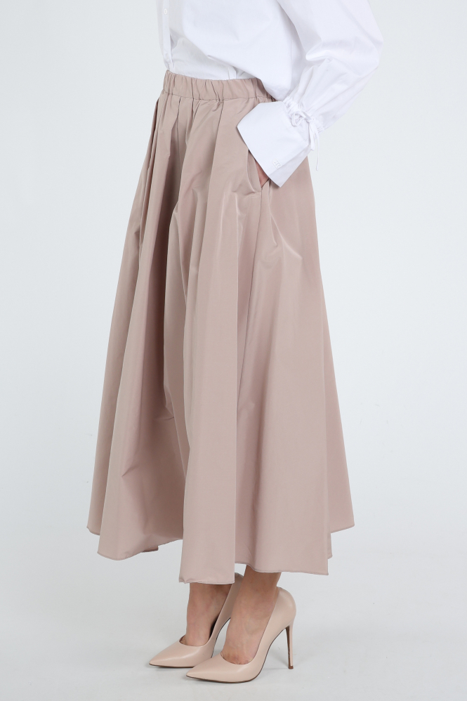 MaxMara Curvato mm10197 Rok wijd lang Roze