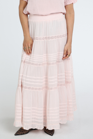 Neo Noir Felicia S Voile skirt Roze