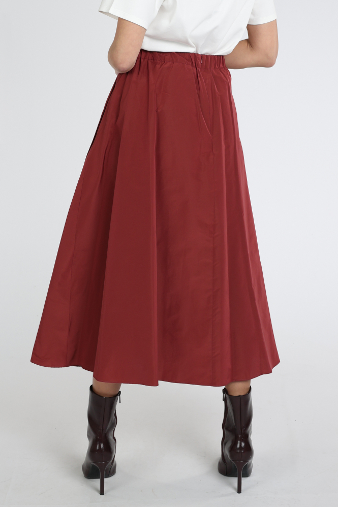 MaxMara formica mm10007 Rok wijd lang Rood