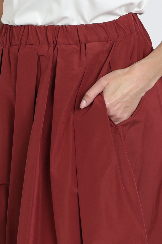 MaxMara formica mm10007 Rok wijd lang Rood