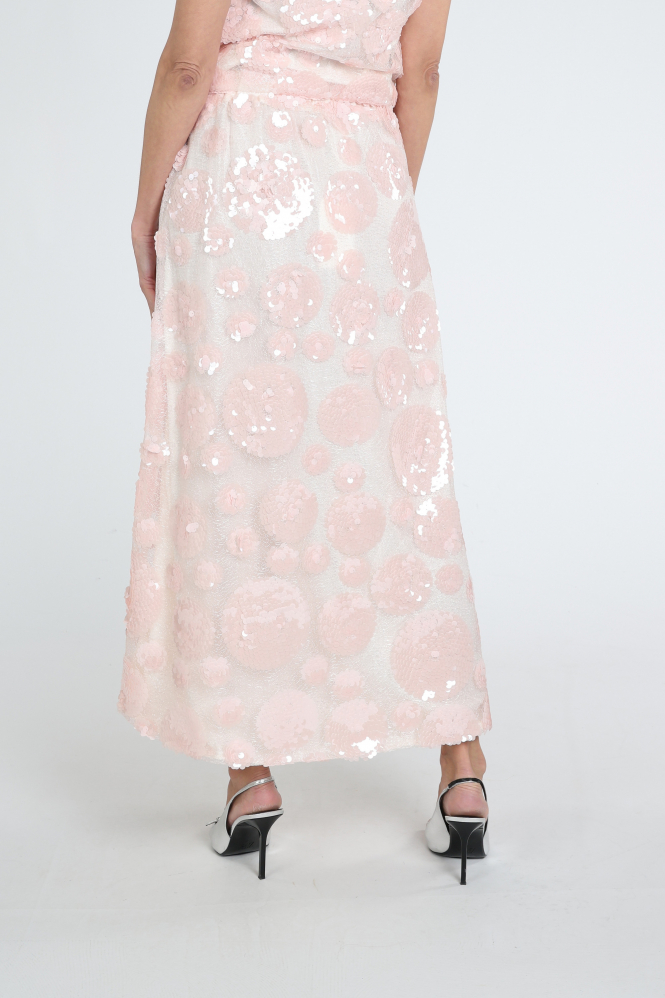 Aimée the label christine Rok wijd lang Roze